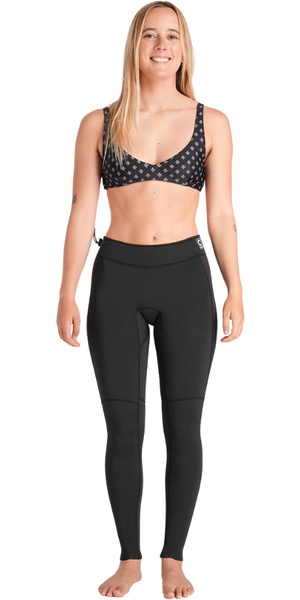 2026 C-Skins Womens Nuwave Solace Lite 1.5mm Leggings C-NSOL15LE - Black / Black / White